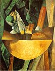 Pablo Picasso Bread and Fruit Dish on a Table painting